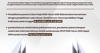 Pemko Batam Resmi Mengumumkan Pendaftaran Seleksi Calon Praja IPDN Tahun 2025