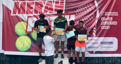 Aksa, Khansa, Kakak Adik Jawara Tournamen Tenis Merah Putih, Pelti Kepri 2025