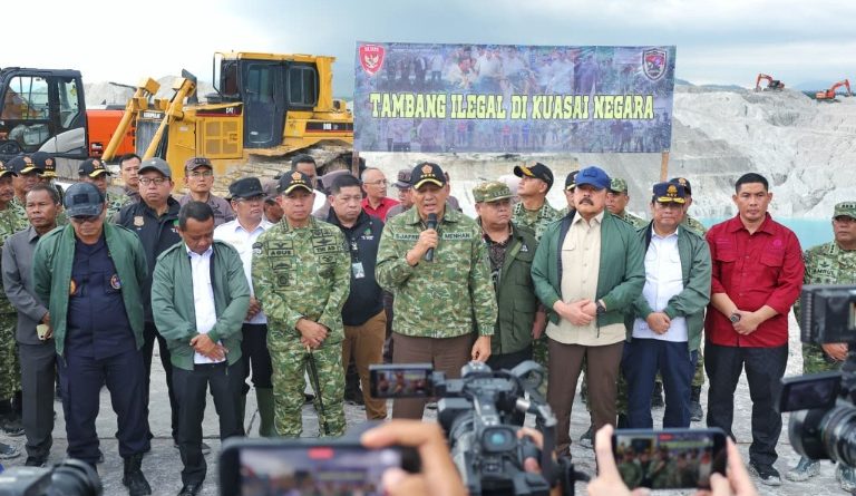 Satgas PKH Bongkar Tambang Timah Ilegal, Panglima TNI Turun ke Lokasi