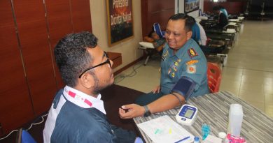 Wujud Kepedulian di HUT ke-80 Korps Marinir, Yonmarhanlan IV Batam Gelar Donor Darah