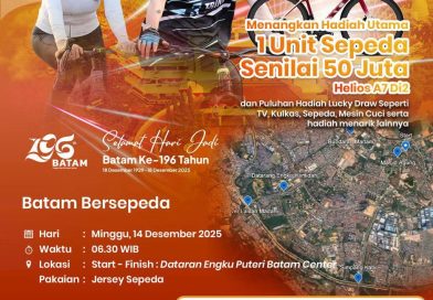 Batam Bersepeda Semarakkan HJB ke-196, Hadiah Utama Sepeda Bernilai Rp50 Juta
