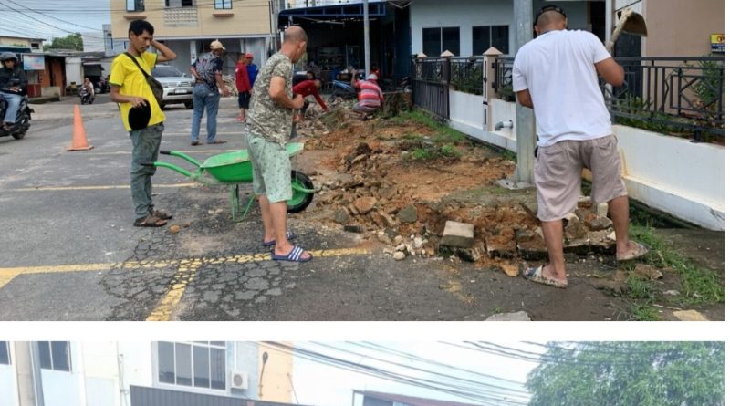 Berlumus Tumus Demi Rumah Ibadah, Gotong Royong Massal Masjid Namirah Cahaya Garden Berjalan Sukses Berlumus Tumus Demi Rumah Ibadah, Gotong Royong Massal Masjid Namirah Cahaya Garden Berjalan Sukses