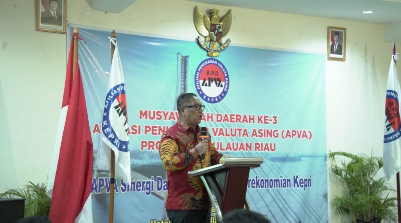 Wagub Nyanyang Haris Minta APVA Kepri Jaga Stabilitas Transaksi Valas di Wilayah Perbatasan