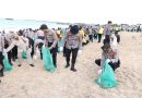 Kapolda Bali Satukan Langkah Bersama 5.000 Relawan Bersihkan Pantai Kedonganan