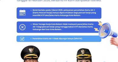 Mulai 1 Maret 2026, Layanan Kartu Pencari Kerja Hanya untuk Warga Ber-KTP Batam