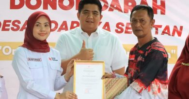 Bupati Bintan Roby Dukung Pembentukan Kampung Donor Darah di Desa Toapaya Selatan