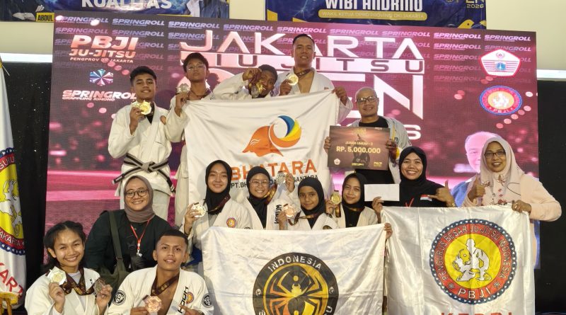 Spider Jujitsu Batam Raih Juara Umum III di Jakarta Jiu Jitsu Open 2026, Bawa Pulang 13 Medali