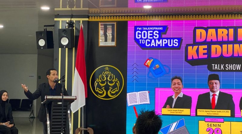 Dari Kampus ke Dunia Kerja, PWI Tanjungpinang Bekali Mahasiswa Skill Menulis dan Berwirausaha