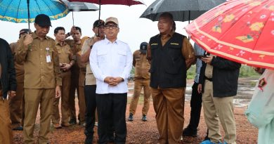 Sekolah Rakyat Kepri Dikebut, Nyanyang Turun Langsung ke Lapangan Meski Diguyur Hujan