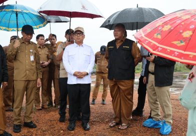 Sekolah Rakyat Kepri Dikebut, Nyanyang Turun Langsung ke Lapangan Meski Diguyur Hujan