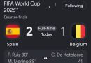 Tundukkan Belgia, Spanyol Tantang Perancis di Semifinal