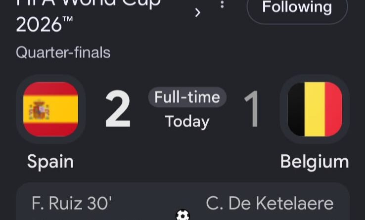 Tundukkan Belgia, Spanyol Tantang Perancis di Semifinal