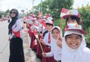 Ratusan Siswa Kawal Sambut Kedatangan Istri Wakil Presiden RI
