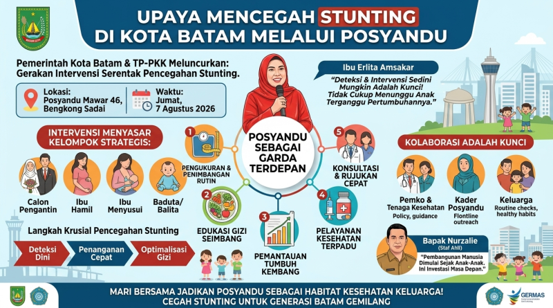 Cegah Stunting Sejak Dini, Posyandu Jadi Garda Terdepan Pemko Batam