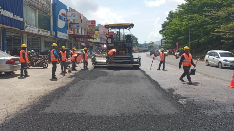 12 Titik Perbaikan Jalan Rampung, BP Batam Terus Kebut Perbaikan Jalan Prioritas lainnya
