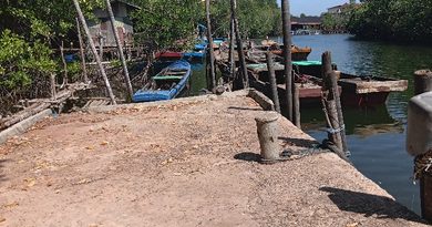 Pelabuhan Nelayan di Belakang Pasar Kawal Terancam Ambruk, Nelayan Tagih Pemkab Bintan Janji Anggota DPRD Bintan