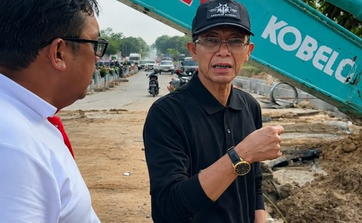Amsakar Achmad Turun Lapangan, Pastikan Perbaikan Pipa Muka Kuning Rampung