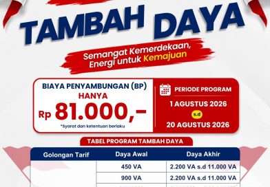 Tinggal 5 Hari Lagi, PLN Batam Hadirkan Promo MERDAYA, Tambah Daya Listrik Cukup Rp81 Ribu