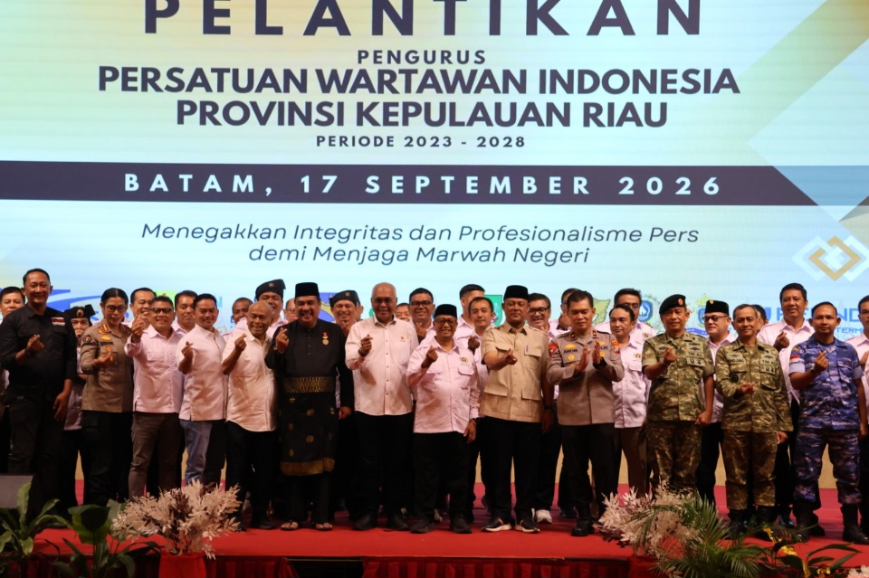 Bawa Spirit ‘DNA Pejuang’, PWI Kepri Resmi Dilantik dan Siap Perkuat Sinergi Daerah