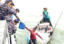KRI ALAMANG-644 Gelar Bakti Sosial, Bantu Nelayan Tanjung Balai Asahan