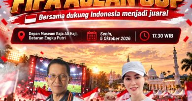 Final FIFA ASEAN Cup 2026 Indonesia Vs Thailand, Amsakar-Li Claudia Undang Warga Nobar di Engku Putri