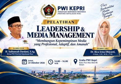 Cetak Pemimpin Profesional, Berintegritas, Amanah: PWI Kepri Gelar Pelatihan Leadership Media